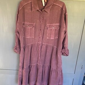 Pilcro medium 21”Ptp oversized Women's Purple Casual Dress